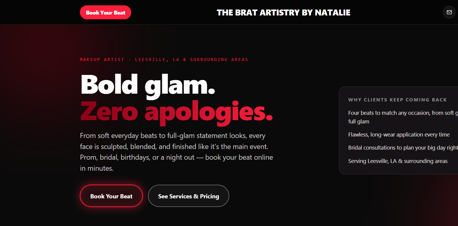 The Brat Artistry by Natalie